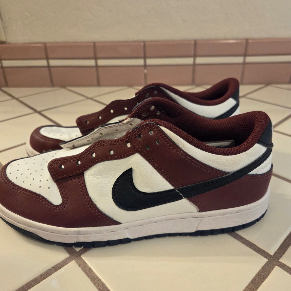 Nike Dunk Low GS Team Red Black White FZ4352-600 Size 6Y Women 7.5